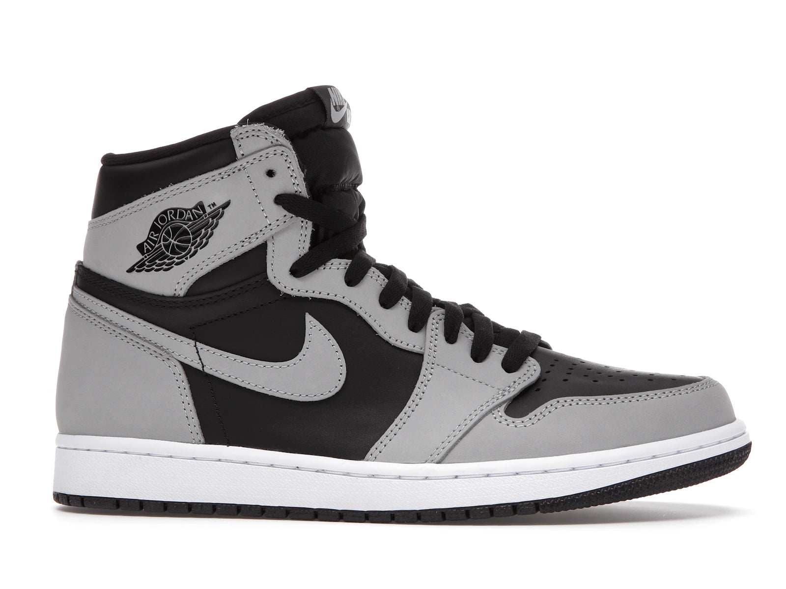 Air Jordan 1 Retro High Black White Light Smoke Grey - Black/White-Light Smoke Grey - 555088-035 - 01