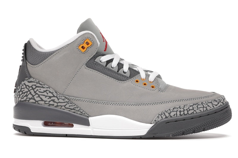 Air Jordan 3 Retro Cool Grey (2021) - Silver/Light Graphite-Orange Peel-Sport Red - CT8532-012 - 01