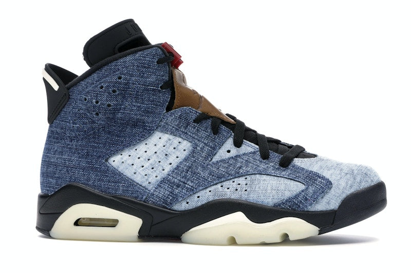 Air Jordan 6 Retro Washed Denim - Washed Denim/Sail-Varsity Red-Black - CT5350-401 - 01