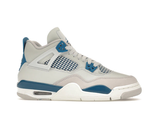Air Jordan 4 Retro Military Blue (2024) (GS) - Off-White/Military Blue/Neutral Grey - HF4281-141 - 01