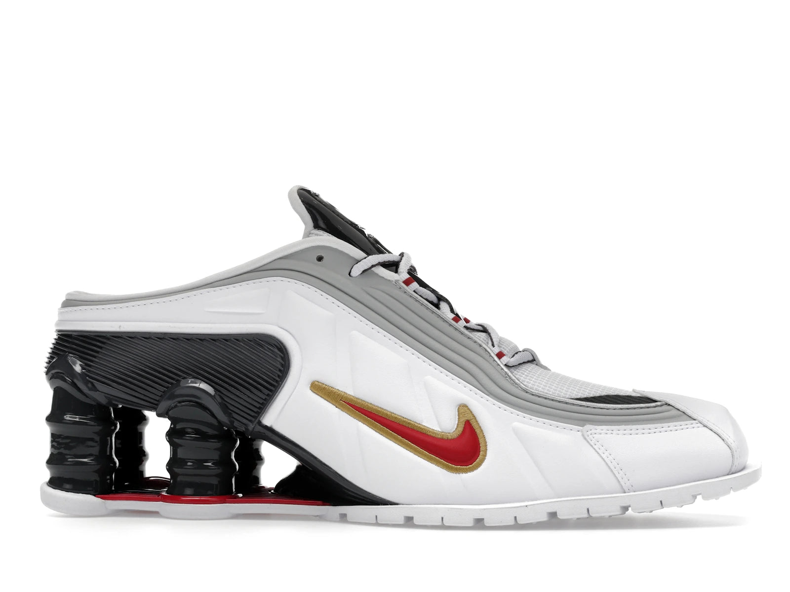 Nike Shox Mr4 Mule Martine Rose Metallic Platinum Varsity Red - White/Varsity Red/Metallic Platinum/Dark Charcoal - IM5420-100 - 01