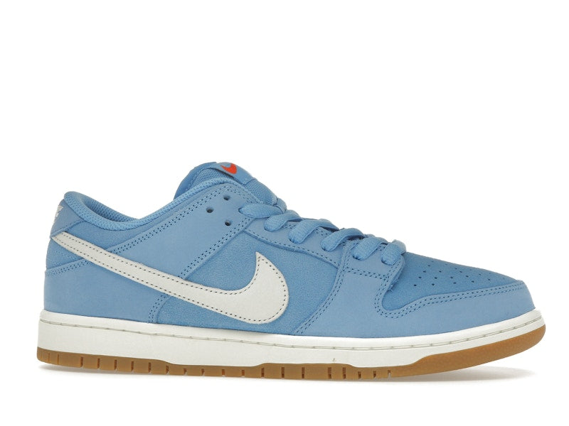 Nike SB Dunk Low Pro University Blue Gum - University Blue/Sail/University Blue/Psychic Blue/Gum Light Brown/Safety Orange - FJ1674-401 - 01