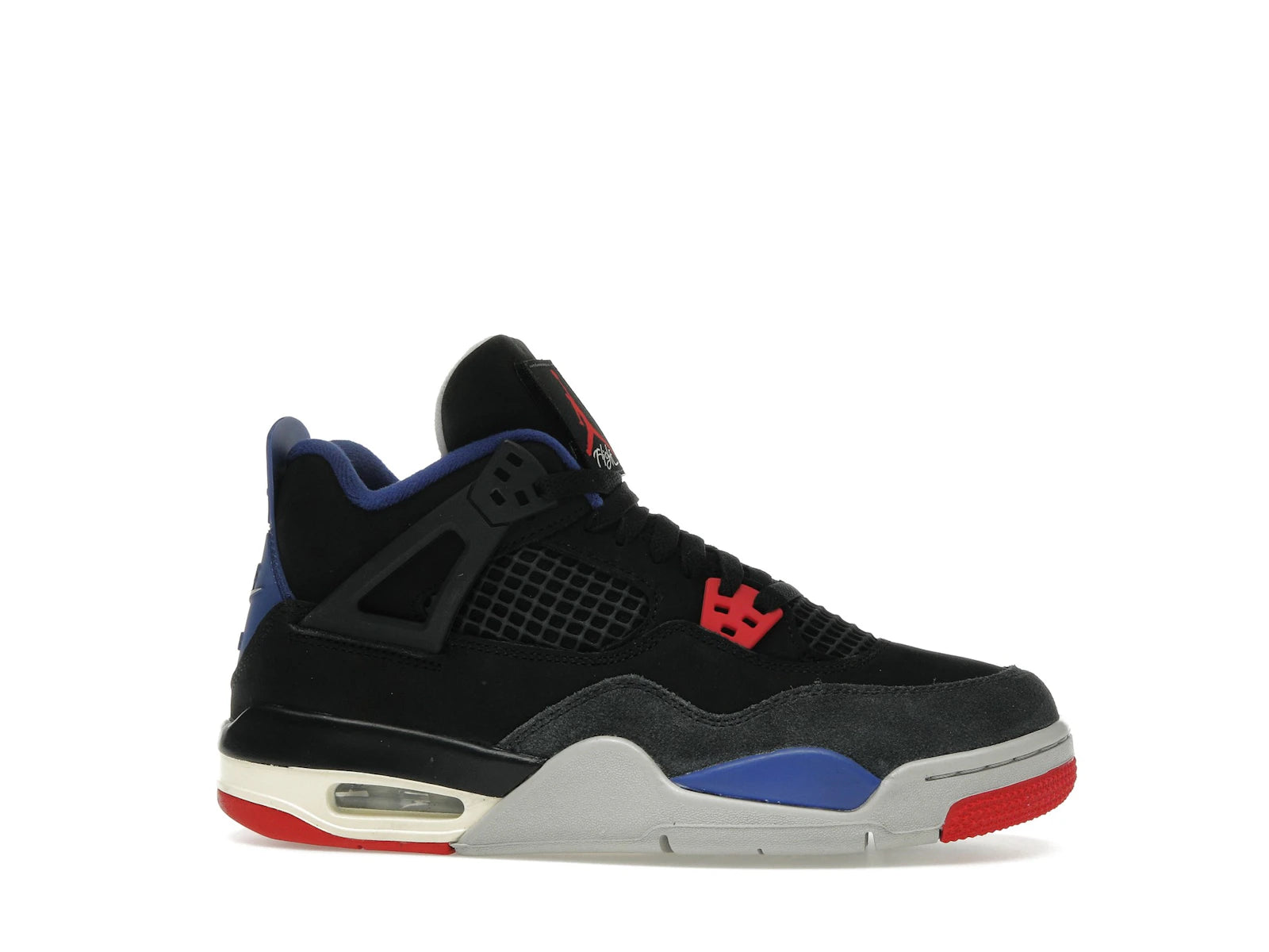 Air Jordan 4 Retro Rare Air (GS) - Black/Fire Red/Deep Royal Blue/Dark Smoke Grey/Tech Grey - IB4171-003 - 01