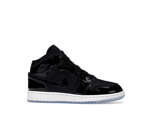 Air Jordan 1 Mid Space Jam (GS) - Black/Dark Concord-White - DV1337-004 - 01