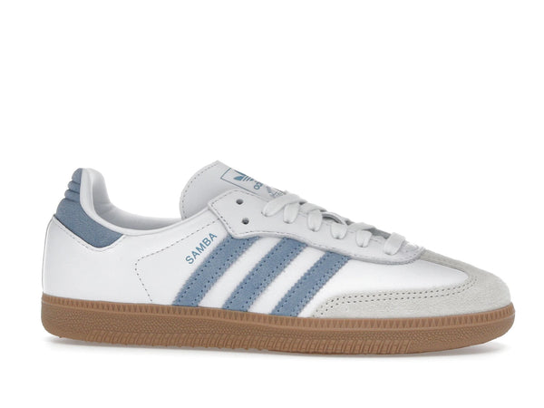 Adidas Samba OG White Alumina Ash Blue - Cloud White/Alumina/Ash Blue - JS1391 - 01