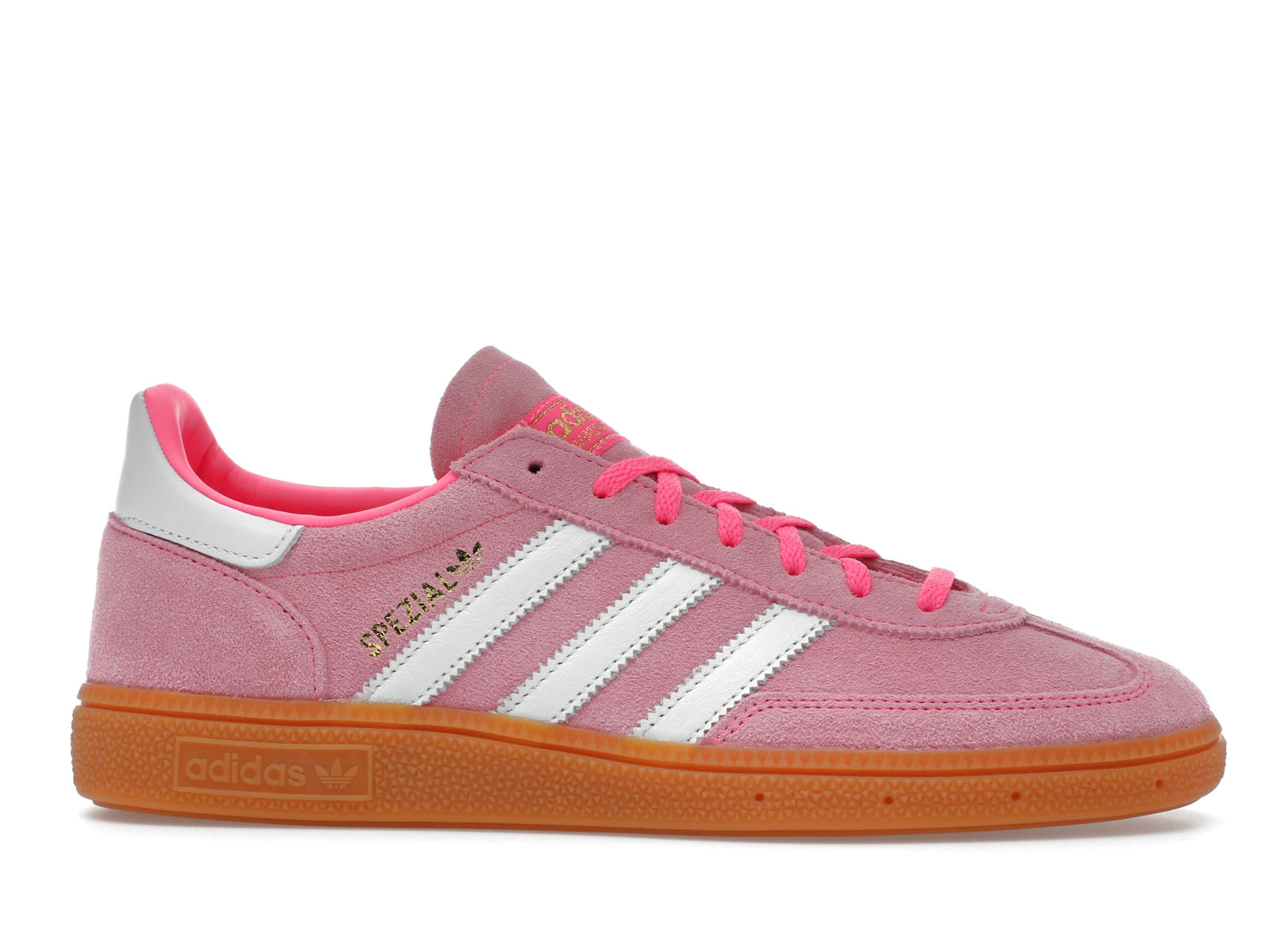 Adidas Handball Spezial Lucid Pink White - Lucid Pink/Footwear White/Gold Metallic - JI2654 - 01