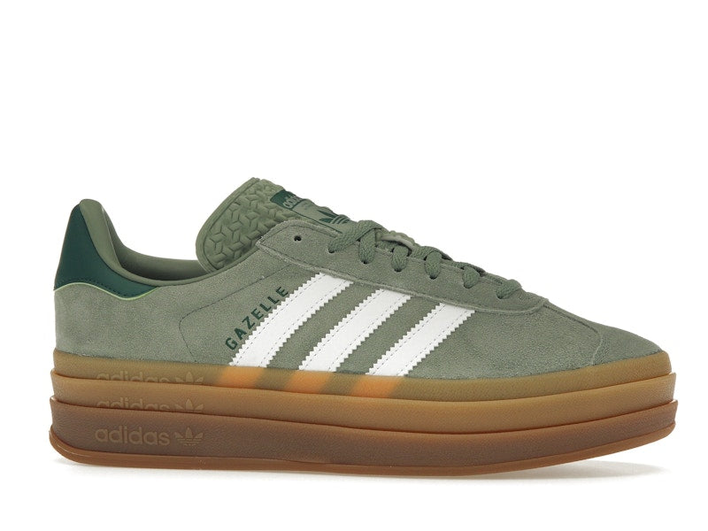 adidas Gazelle Bold Silver Green Gum (Womens) - Silver Green/Cloud White/Collegiate Green - ID6998 - 01