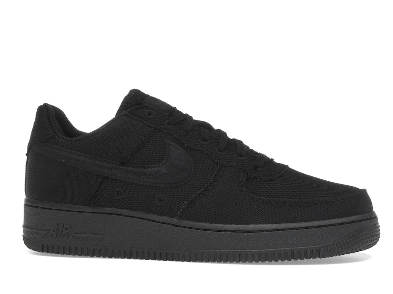 Nike Air Force 1 Low Triple Black Canvas - Black/Black - HV1204-002 - 01