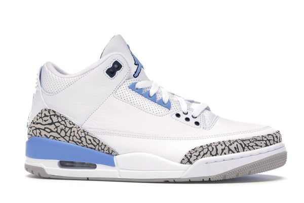 Air Jordan 3 Retro Unc (2020) - White/Valor Blue-Tech Grey - CT8532-104 - 01