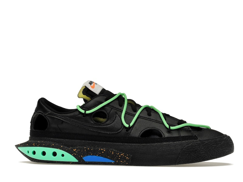Nike Blazer Low 77 Off White Electro Green - Black/Black-Electro Green - DH7863-001 - 01