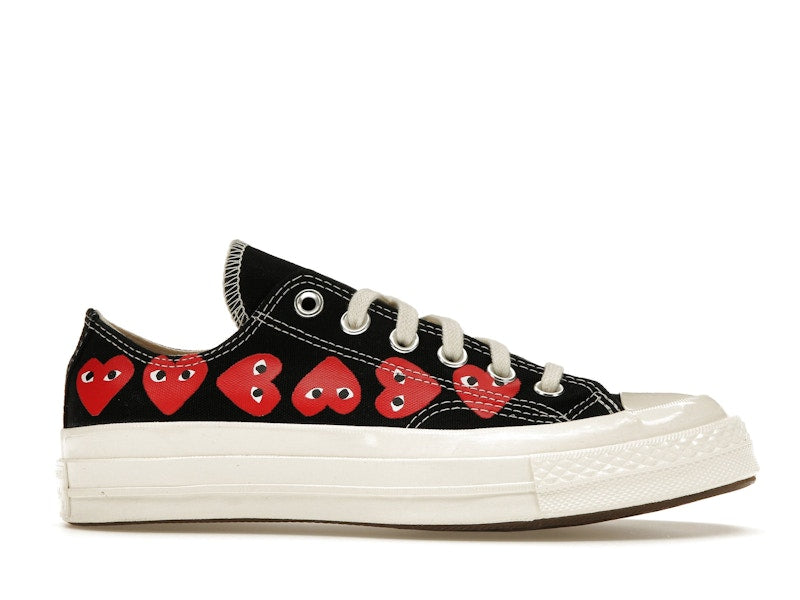 Converse Chuck Taylor All Star 70 Ox Comme des Garcons PLAY Multi-Heart Black - widok 1