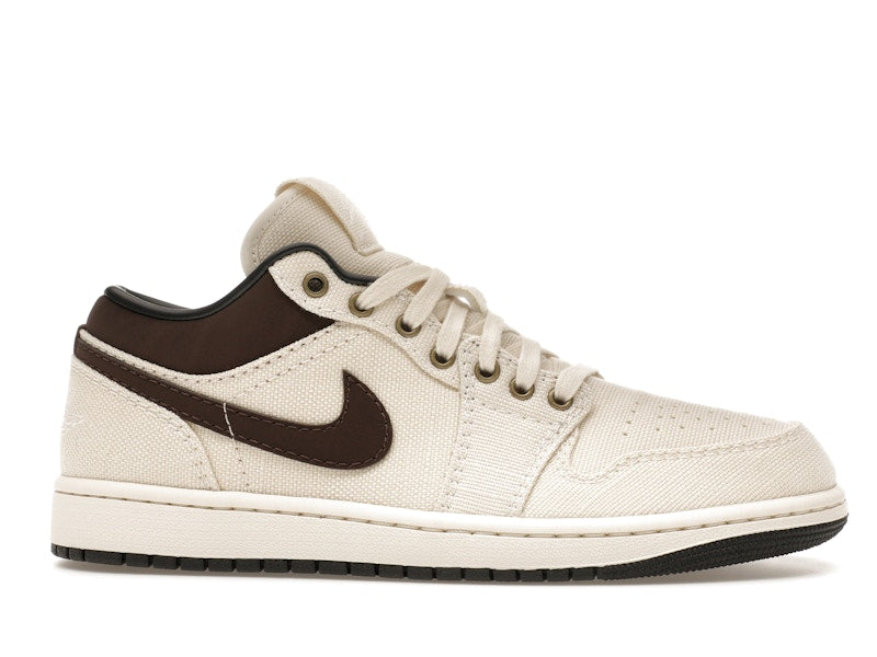 Air Jordan 1 Low Premium Pale Ivory Off Noir Baroque Brown - Pale Ivory/Off Noir/Baroque Brown - IB8058-110 - 01