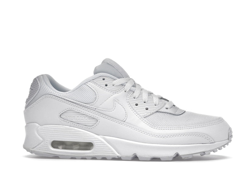 Nike Air Max 90 Recraft Triple White - White/White-White-Wolf Grey - CN8490-100 - 01