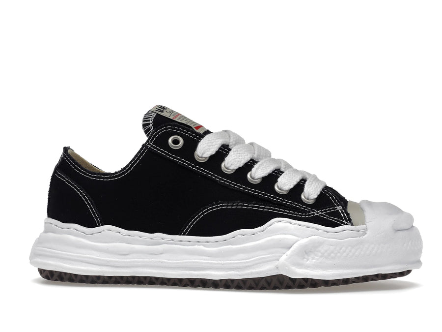 Maison Mihara Yasuhiro Hank basse en toile à semelle originale coloris noir - Black/White - A05FW702 - 01