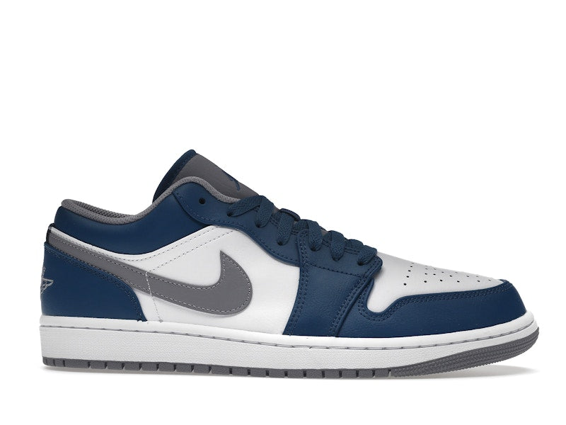 Air Jordan 1 Low True Blue - True Blue/Cement Grey/White - 553558-412 - 01
