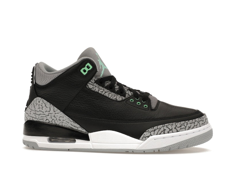 Air Jordan 3 Retro Green Glow - Black/Green Glow/Wolf Grey/White - CT8532-031 - 01