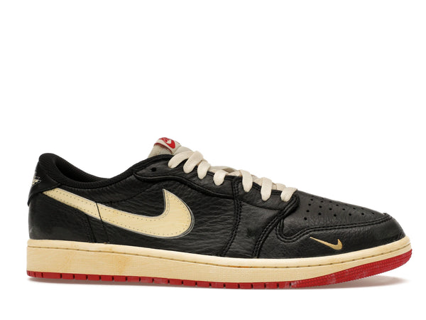 Air Jordan 1 Retro Low OG Nigel Sylvester Better With Time - Black/Muslin/Varsity Red - IB8958-001 - 01
