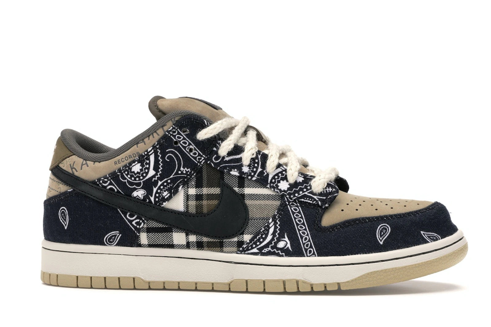 Nike SB Dunk Low Travis Scott - Black/Black-Parachute Beige-Petra Brown - CT5053-001 - 01