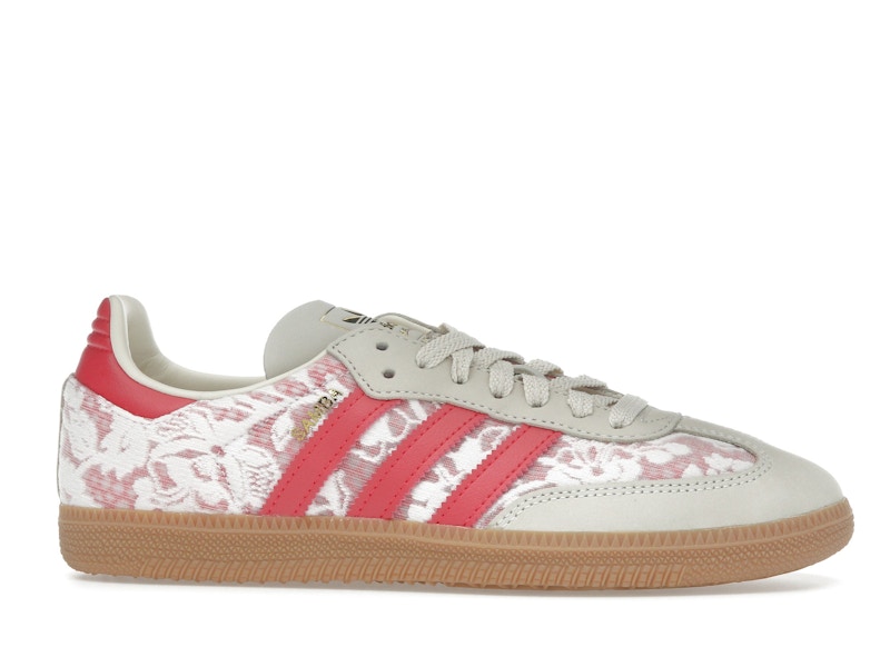 adidas Samba OG Liberty London Better Scarlet (Women's) - Footwear White/Cream White/Better Scarlet - JR8841 - 01