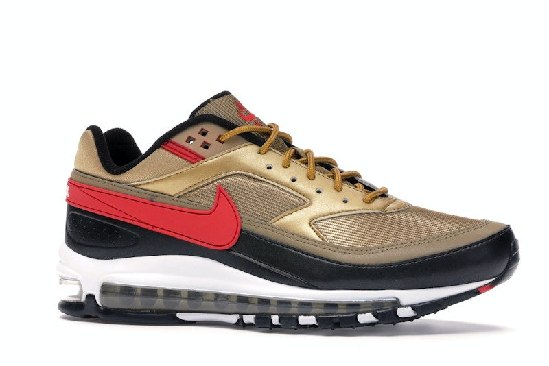 Nike Air Max 97 BW Metallic Gold University Red Black - vue 3