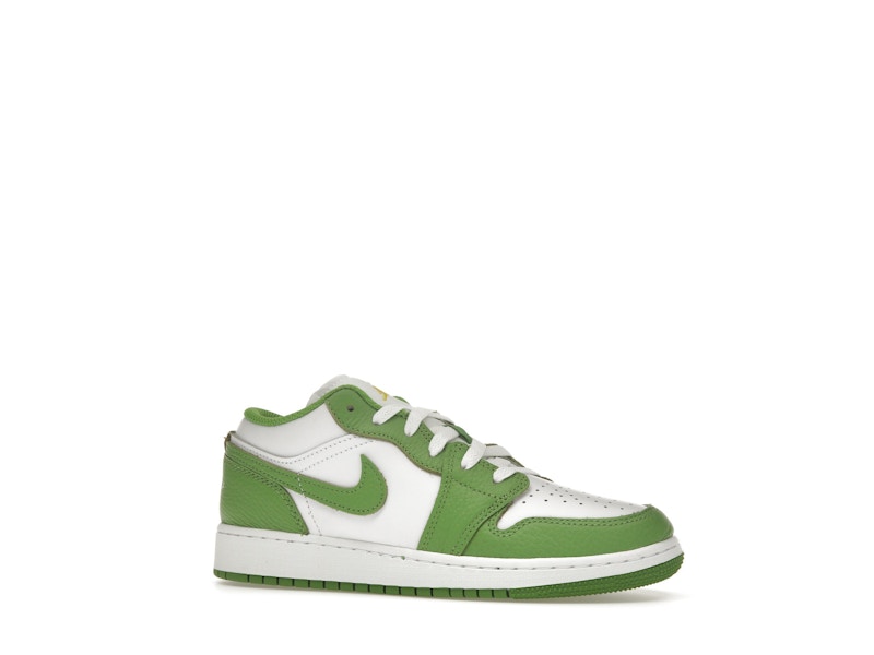 Air Jordan 1 Low Chlorophyll (GS) - White/Chlorophyll/Lightning - HF4779-100 - 02