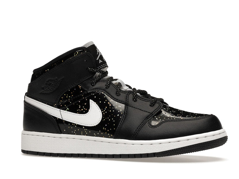 Air Jordan 1 Mid Black Speckle (GS) - visning 2