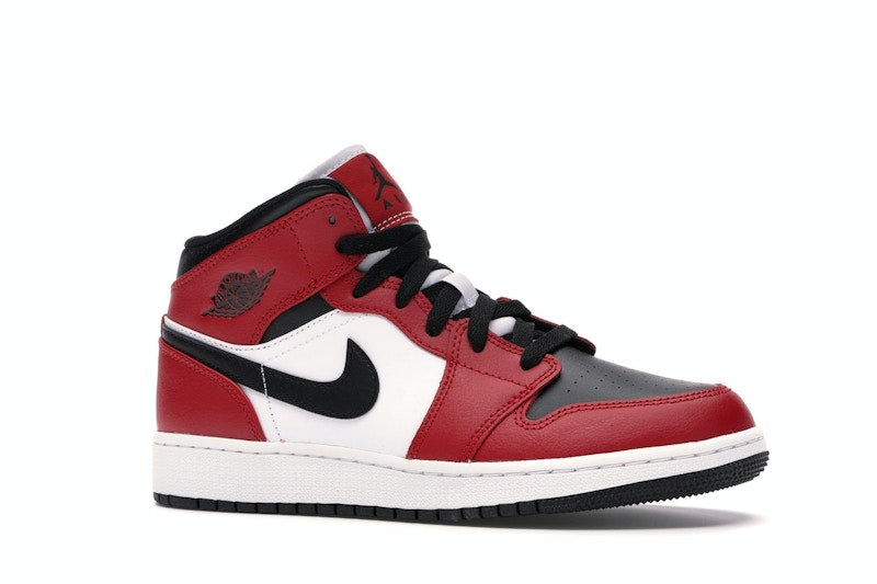 Air Jordan 1 Mid Chicago Black Toe (GS) - weergave 2
