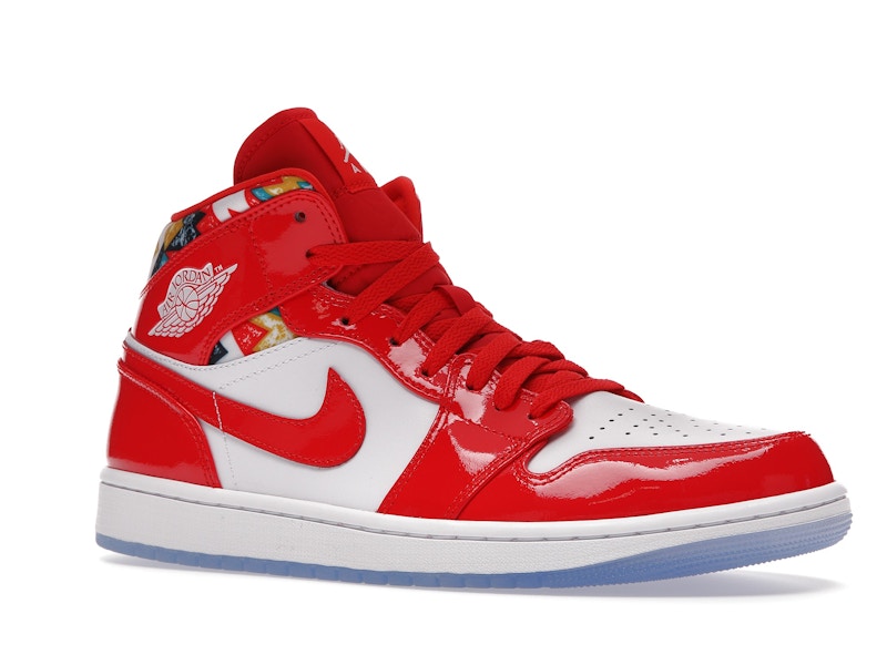 Jordan 1 Mid Barcelona Sweater Red Patent - Ansicht 4