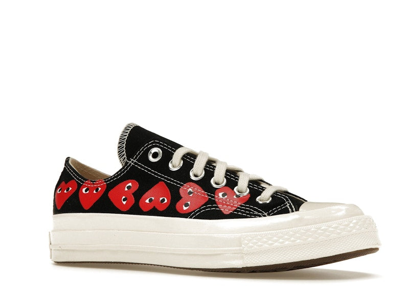 Converse Chuck Taylor All Star 70 Ox Comme des Garcons PLAY Multi-Heart Black - widok 3