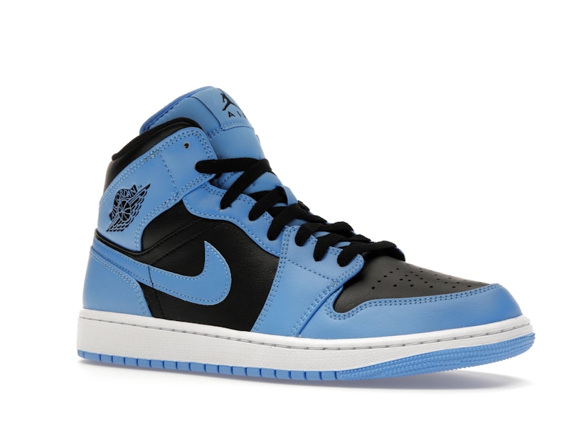 Air Jordan 1 Mid Azul Universitario Negro - vista 3
