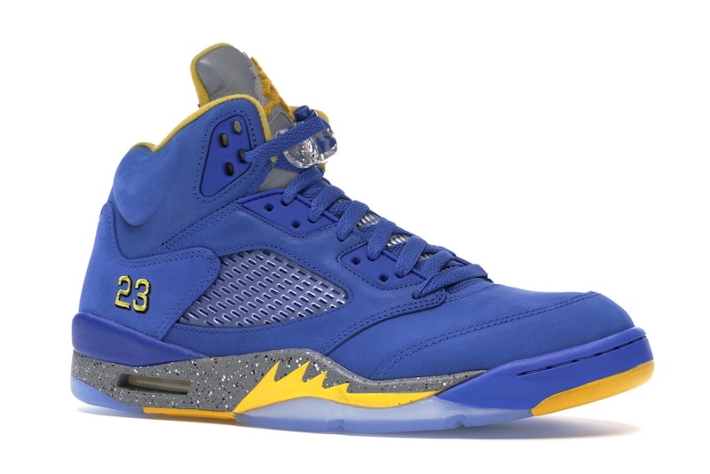 Jordan 5 Retro JSP Laney Varsity Royal - vue 4