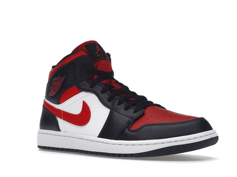 Air Jordan 1 Mid White Black Red (2022) - visning 4