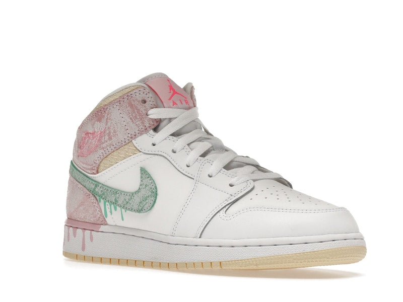 Air Jordan 1 Mid Paint Drip (GS) - weergave 4