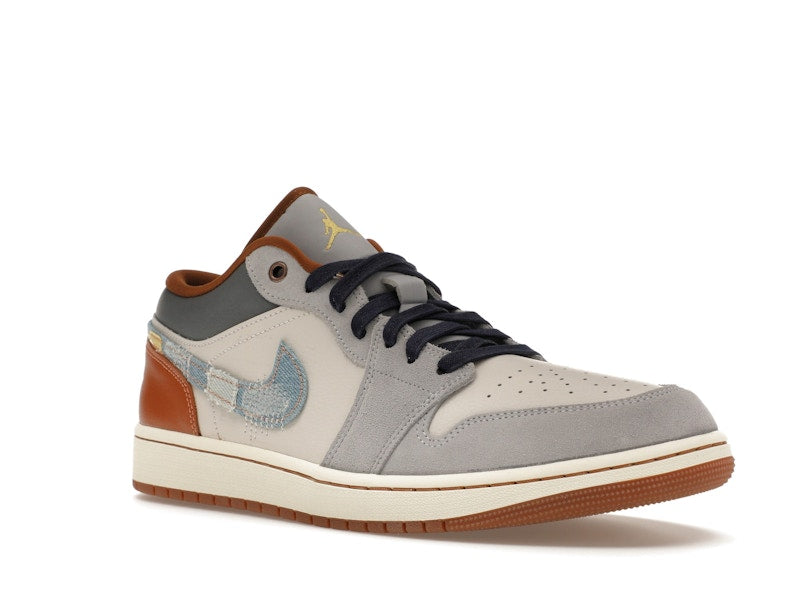 Jordan 1 Low SE Phantom Repaired Denim Swoosh - vue 5