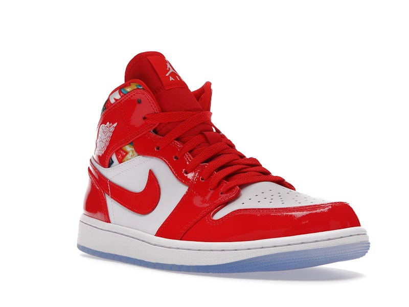 Jordan 1 Mid Barcelona Sweater Red Patent - Ansicht 6
