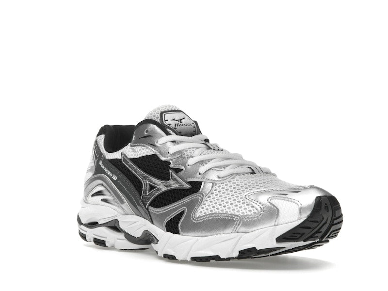 Mizuno Wave Rider 10 White Silver Black - vue 5