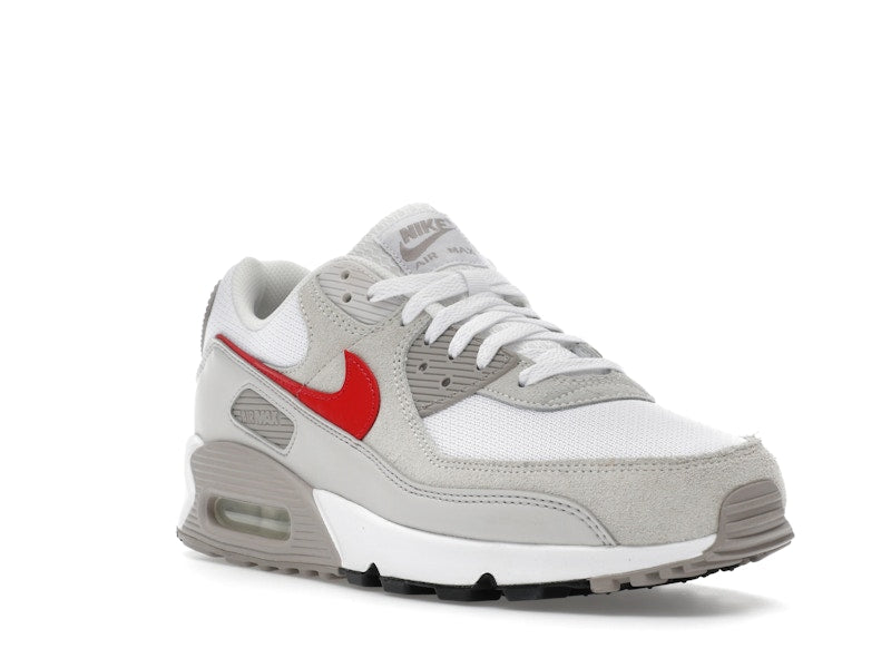 Nike Air Max 90 White College Grey Vast Grey University Red - vue 6