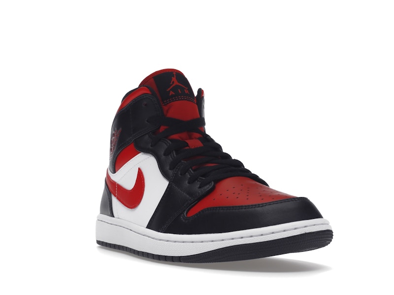 Air Jordan 1 Mid White Black Red (2022) - visning 6
