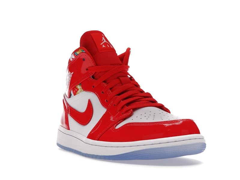 Jordan 1 Mid Barcelona Sweater Red Patent - Ansicht 7