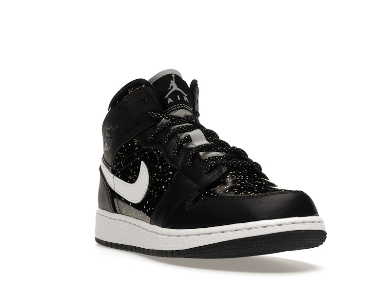 Air Jordan 1 Mid Black Speckle (GS) - visning 6