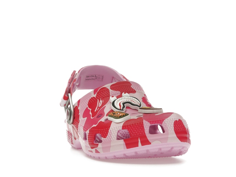Crocs Classic Clog A Bathing Ape Bape Abc Camo Pink - vue 7