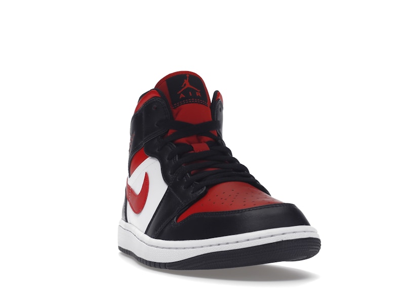 Air Jordan 1 Mid White Black Red (2022) - visning 7