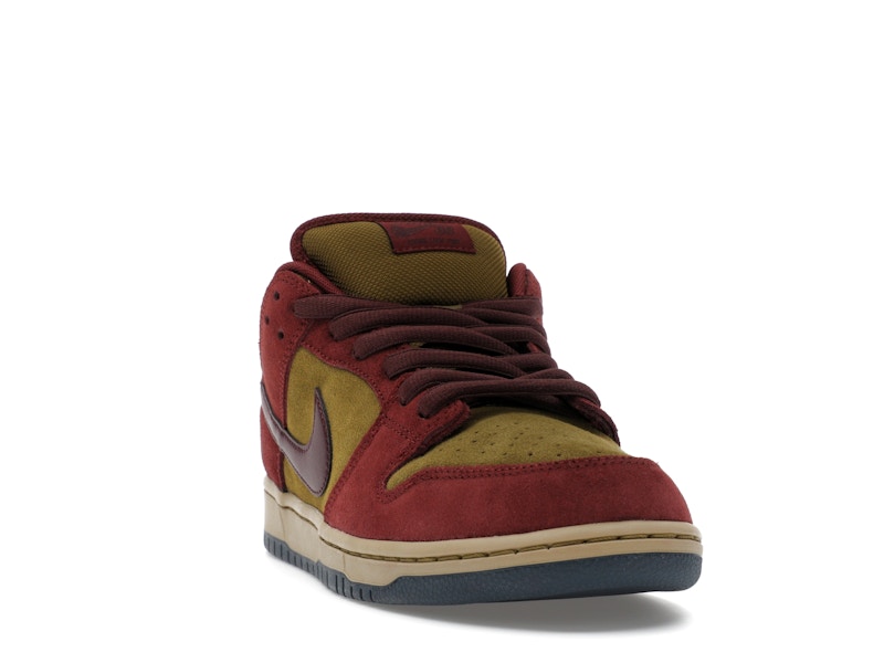 Nike SB Dunk Low Dark Team Red Olive Flak - widok 7
