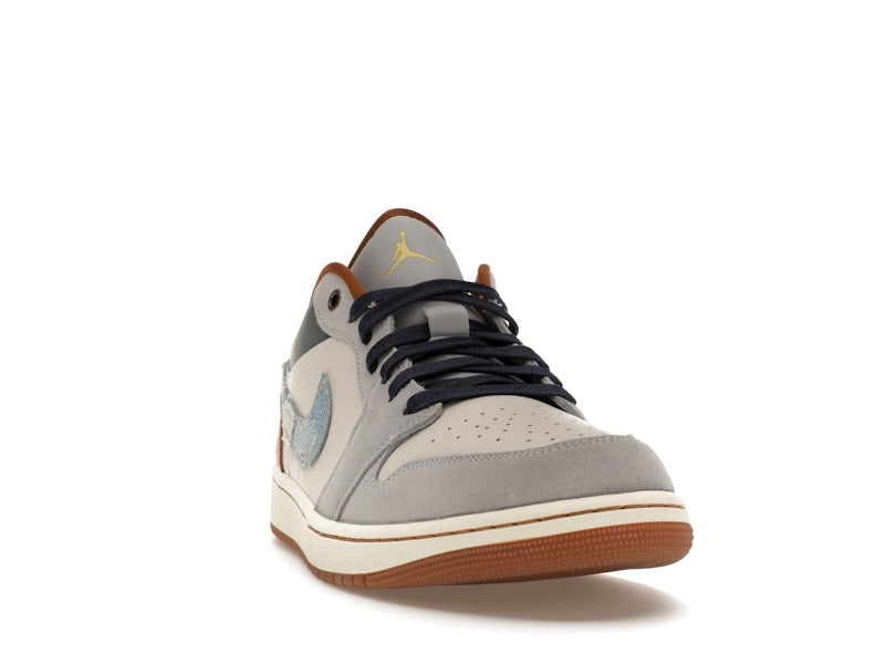 Jordan 1 Low SE Phantom Repaired Denim Swoosh - vue 8