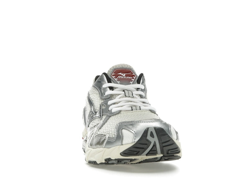 Mizuno Wave Rider 10 White Black Rythmic Red - vue 9