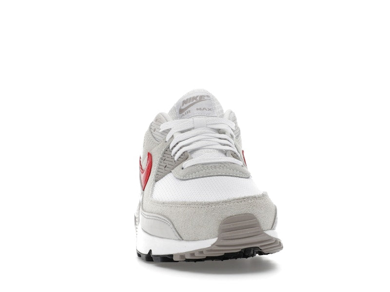 Nike Air Max 90 White College Grey Vast Grey University Red - vue 9