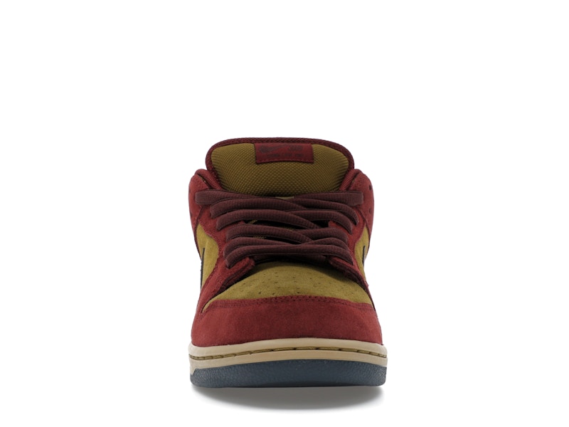 Nike SB Dunk Low Dark Team Red Olive Flak - widok 9