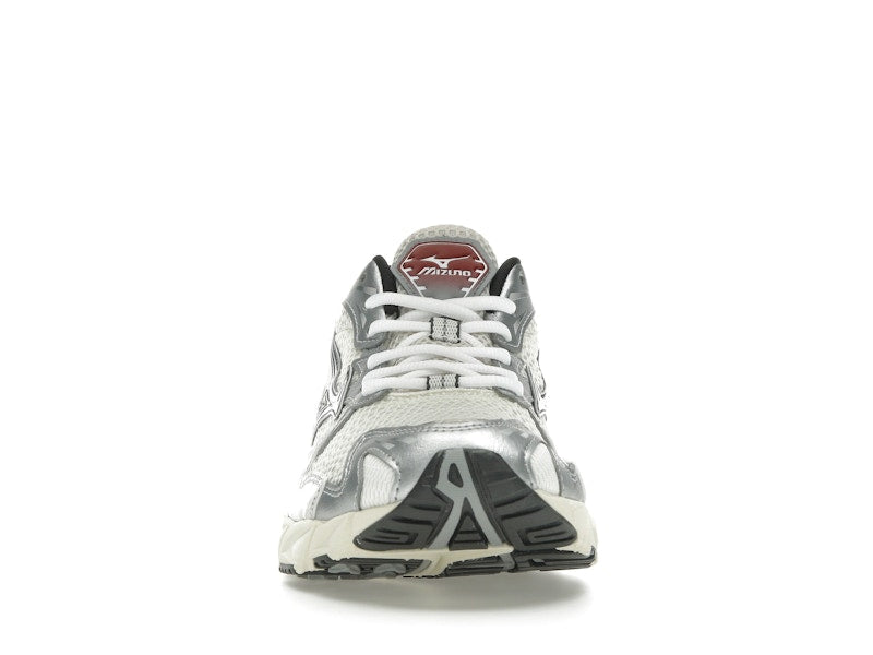 Mizuno Wave Rider 10 White Black Rythmic Red - vue 10