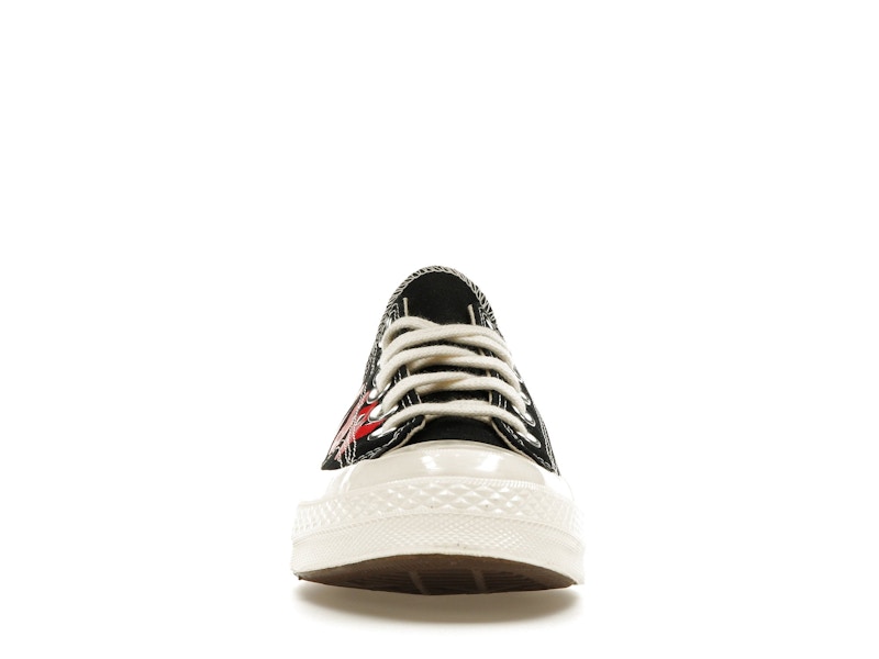 Converse Chuck Taylor All Star 70 Ox Comme des Garcons PLAY Multi-Heart Black - widok 9