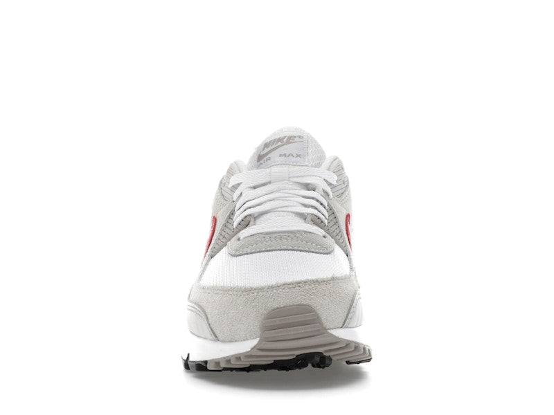 Nike Air Max 90 White College Grey Vast Grey University Red - vue 10